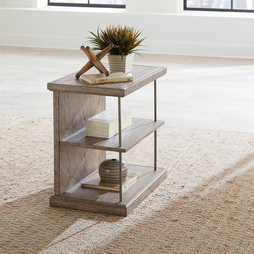 City Scape Chair Side Table in White Oak Veneers image