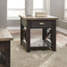 Heatherbrook Drawer End Table in Charcoal and Ash image
