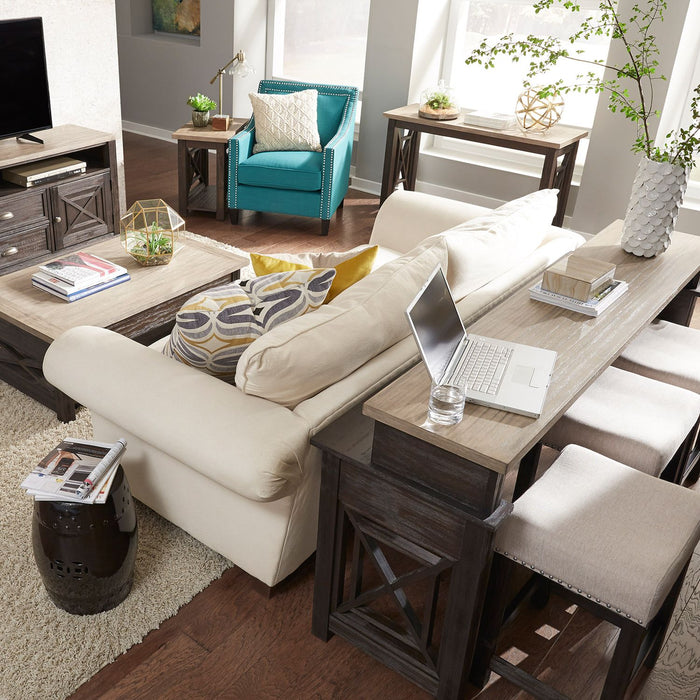 Heatherbrook Uph Barstool in Charcoal and Ash