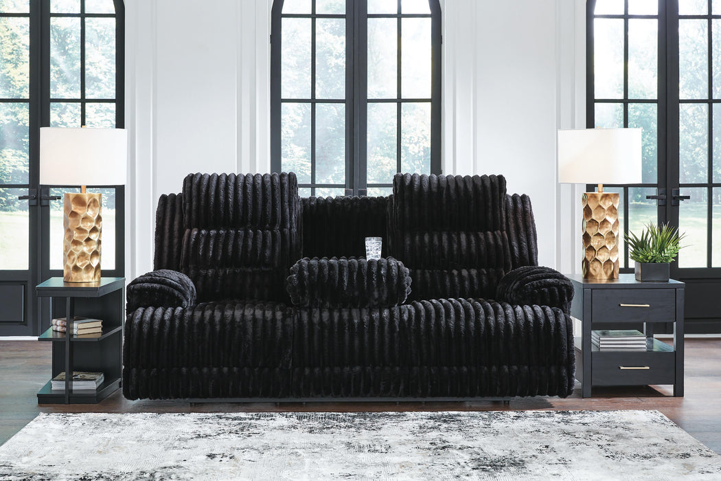 Rhine Falls Power Reclining Sofa with Drop Down Table - homePLUS (Binghamton, NY)
