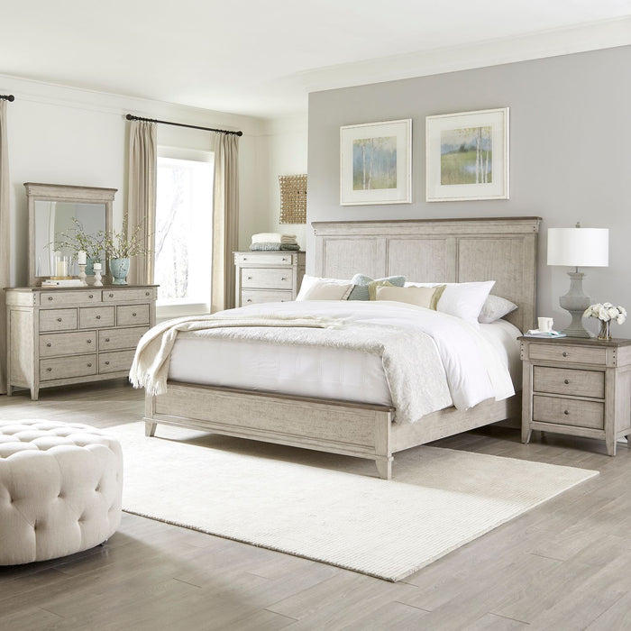 Ivy Hollow Queen Panel Bed, Dresser & Mirror, Chest, Night Stand image