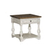 Morgan Creek End Table in Antique White image