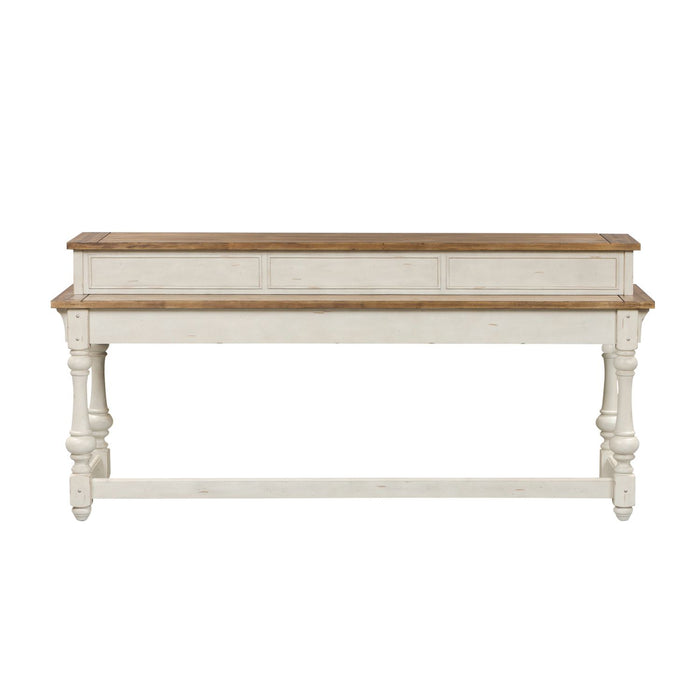 Morgan Creek Console Bar Table in Antique White image