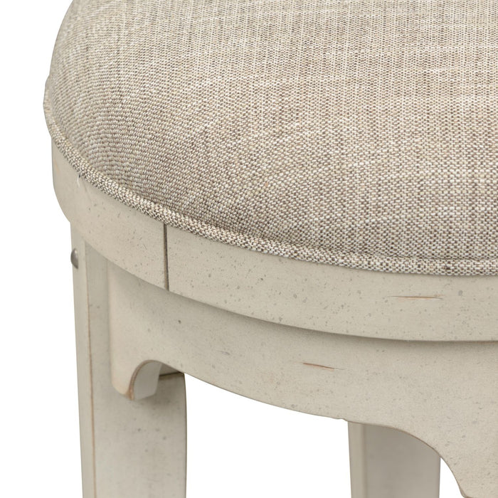 Morgan Creek Console Swivel Stool in Antique White image