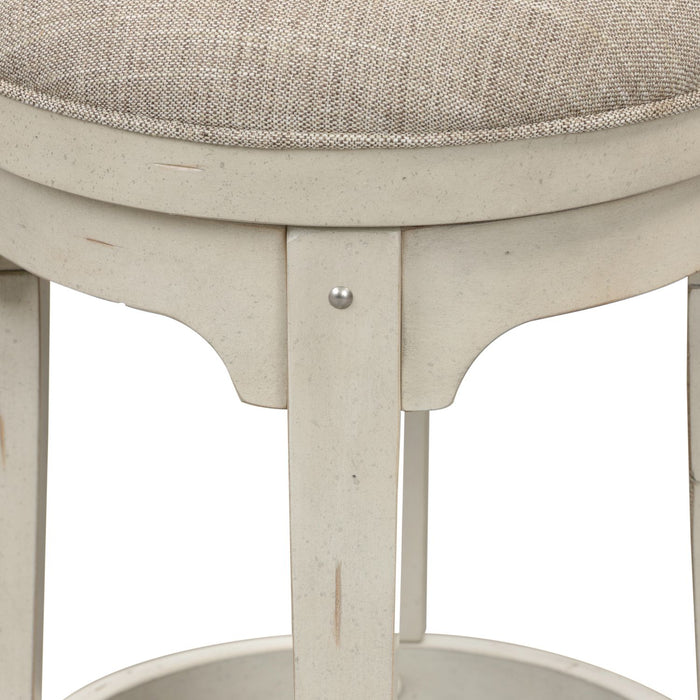 Morgan Creek Console Swivel Stool in Antique White image