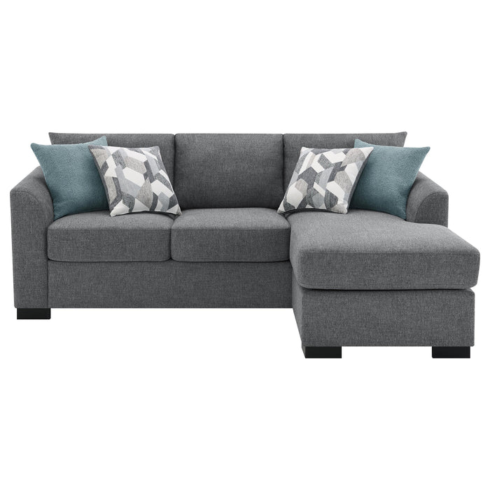 Storey Upholstered Sleeper Sectional Chaise Sofa