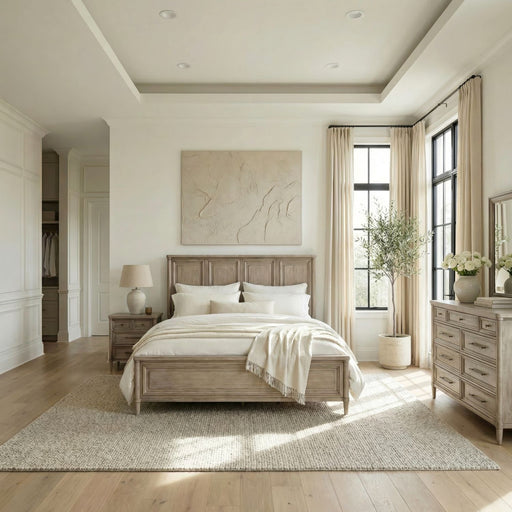 Rochelle Park Panel Bed, Dresser & Mirror, Night Stand image