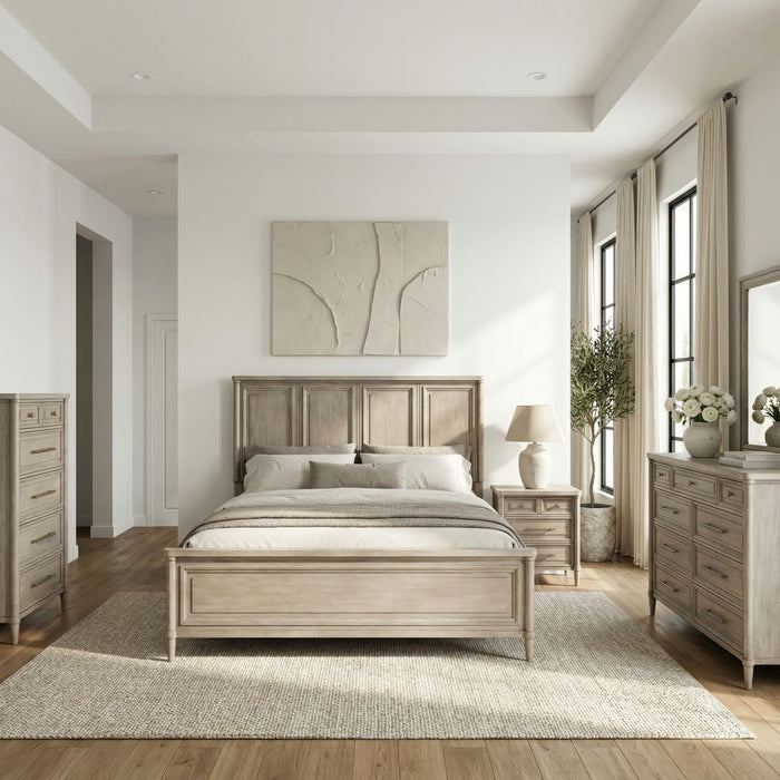 Rochelle Park Panel Bed, Dresser & Mirror, Chest, Night Stand image