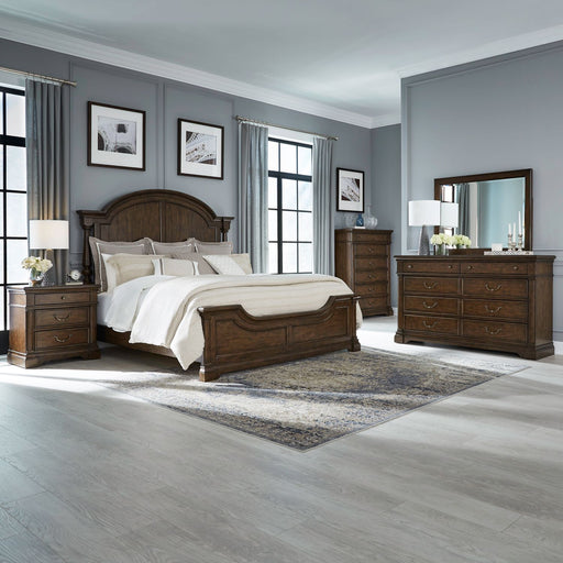 Arden Road King Poster Bed, Dresser & Mirror, Chest, Night Stand image