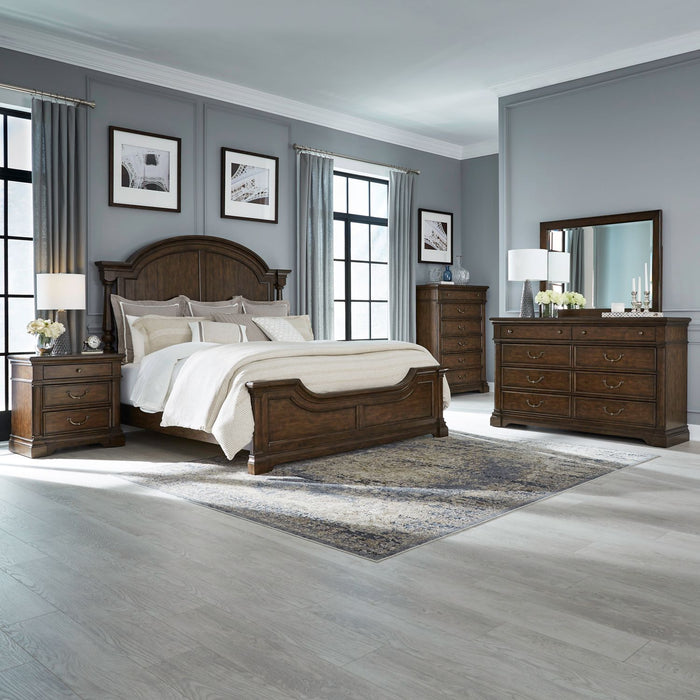 Arden Road Queen Poster Bed, Dresser & Mirror, Chest, Night Stand image