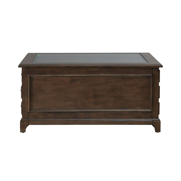 Arden Road Square Collector Cocktail Table in Satin Cherry - homePLUS (Binghamton, NY)