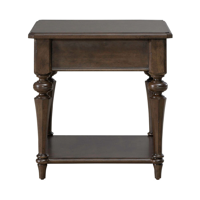 Arden Road Drawer End Table in Satin Cherry image