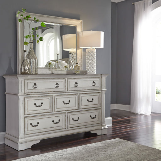 Abbey Park King California Sleigh Bed, Dresser & Mirror, Chest - homePLUS (Binghamton, NY)