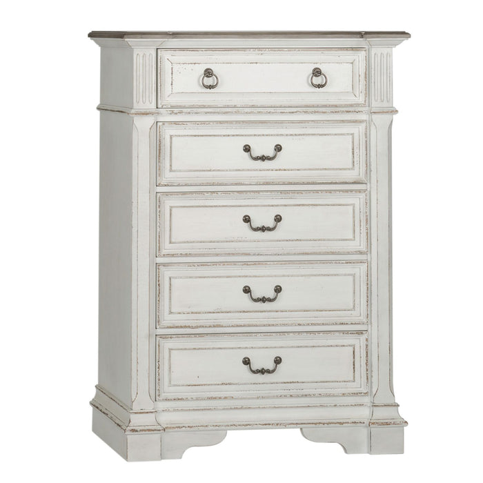 Abbey Park Panel Bed, Dresser & Mirror, Chest, Night Stand image