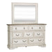 Abbey Park King Uph Sleigh Bed, Dresser & Mirror, Night Stand - homePLUS (Binghamton, NY)