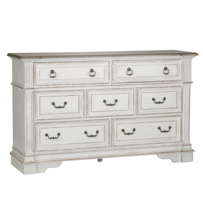 Abbey Park Drawer Dresser in Antique White - homePLUS (Binghamton, NY)