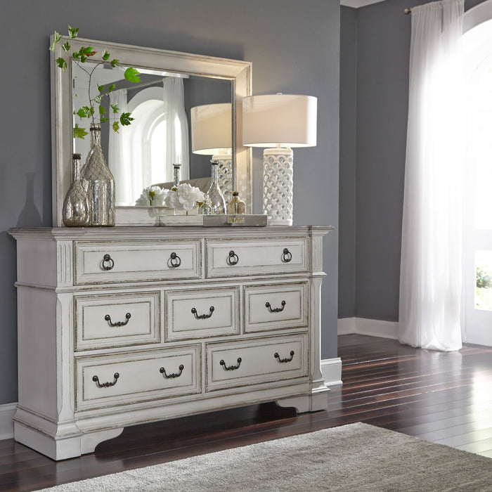 Abbey Park Mirror in Antique White