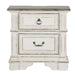 Abbey Park Drawer Nightstand in Antique White image