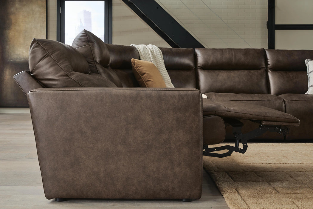ModZ Power Reclining Sectional with Audio Console