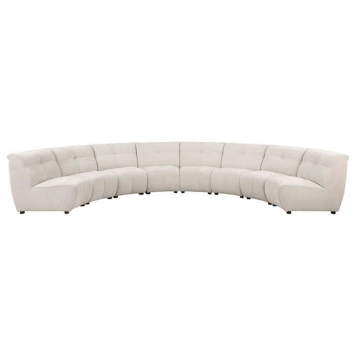 Charlotte Upholstered Modular Sectional Sofa Ivory