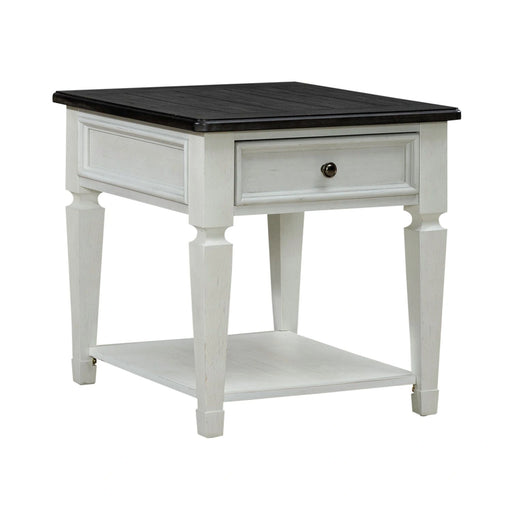 Allyson Park Drawer End Table in Wirebrushed White image