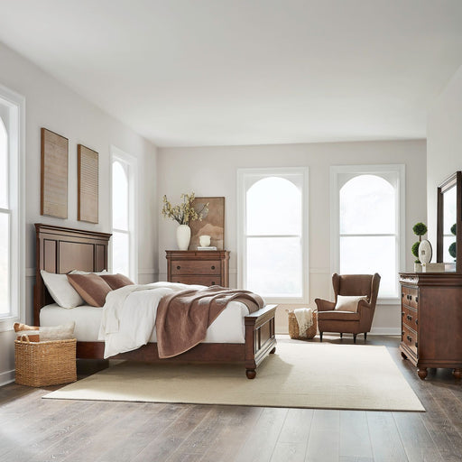 Rustic Traditions King Panel Bed, Dresser & Mirror, Chest image