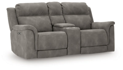 Next-Gen DuraPella Power Reclining Loveseat with Console - homePLUS (Binghamton, NY)