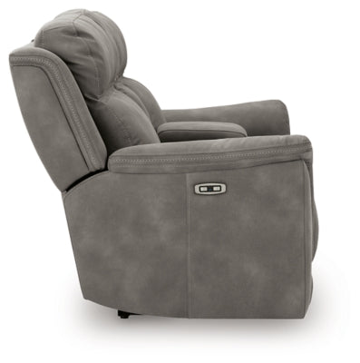 Next-Gen DuraPella Power Reclining Loveseat with Console - homePLUS (Binghamton, NY)
