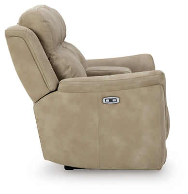 Next-Gen DuraPella Power Reclining Loveseat with Console - homePLUS (Binghamton, NY)