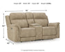 Next-Gen DuraPella Power Reclining Loveseat with Console - homePLUS (Binghamton, NY)