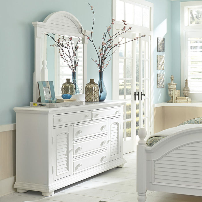 Summer House I Queen Panel Bed, Dresser & Mirror, Chest, Night Stand - homePLUS (Binghamton, NY)