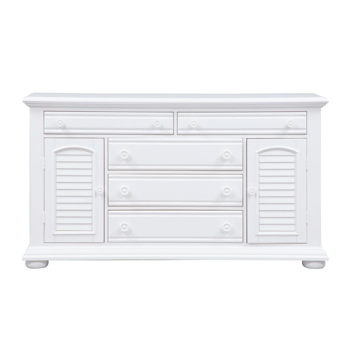 Summer House 5 Drawer Dresser in Oyster White image
