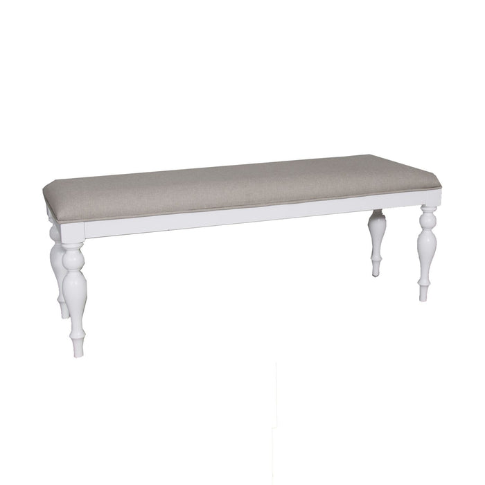 Summer House Bench in Oyster White - homePLUS (Binghamton, NY)