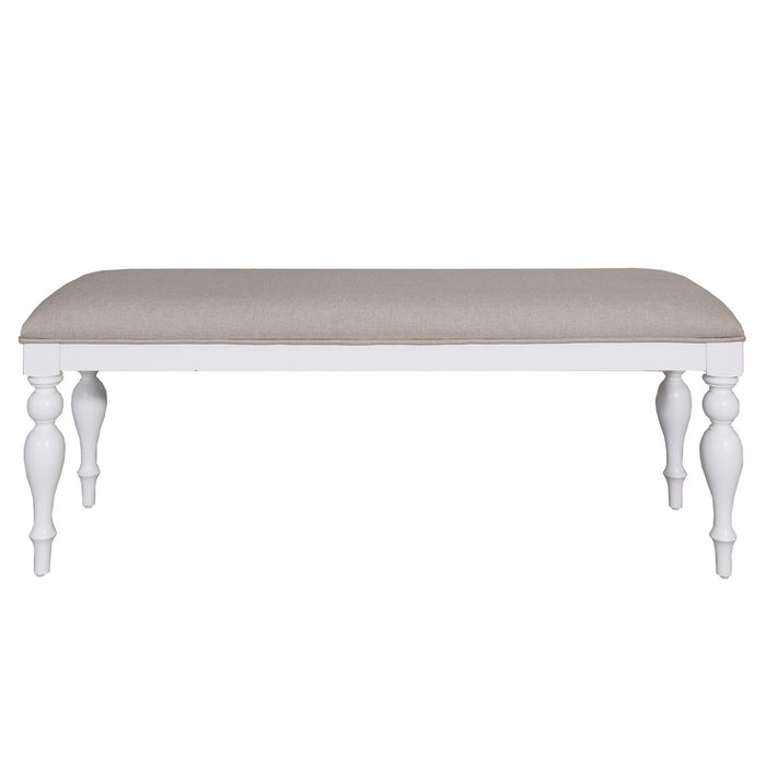 Summer House Bench in Oyster White - homePLUS (Binghamton, NY)