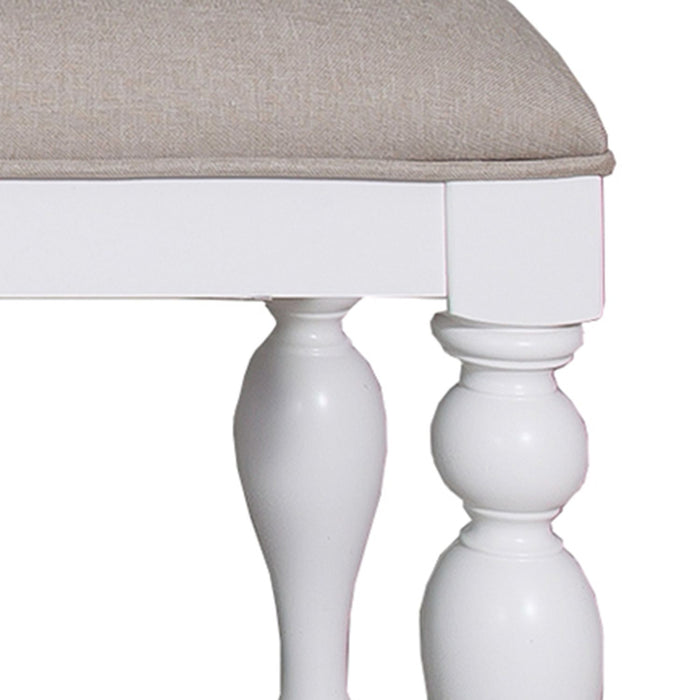Summer House Bench in Oyster White - homePLUS (Binghamton, NY)