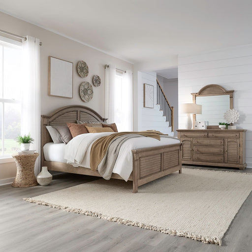 Summer House Queen Panel Bed, Dresser & Mirror image