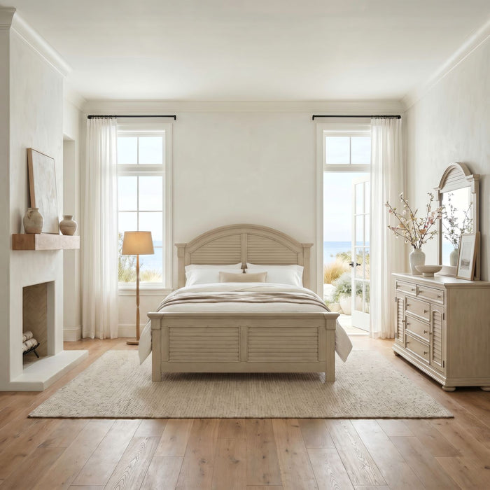 Summer House Queen Panel Bed, Dresser & Mirror image