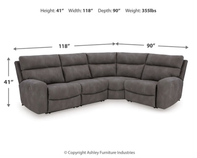 Next-Gen DuraPella Power Reclining Sectional - homePLUS (Binghamton, NY)