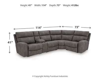 Next-Gen DuraPella Power Reclining Sectional - homePLUS (Binghamton, NY)