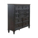 Americana Farmhouse 12 Drawer Chesser in Black image