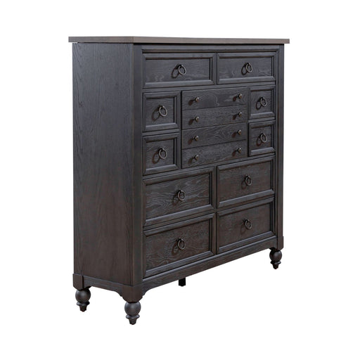 Americana Farmhouse 12 Drawer Chesser in Black - homePLUS (Binghamton, NY)