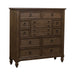 Americana Farmhouse 12 Drawer Chesser in Dusty Taupe and Black - homePLUS (Binghamton, NY)