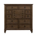 Americana Farmhouse 12 Drawer Chesser in Dusty Taupe and Black - homePLUS (Binghamton, NY)