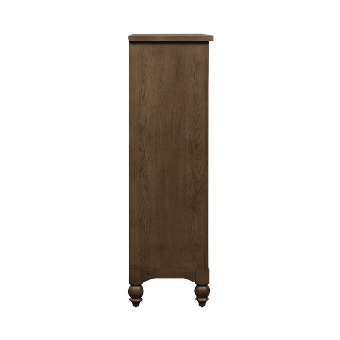 Americana Farmhouse 12 Drawer Chesser in Dusty Taupe and Black - homePLUS (Binghamton, NY)