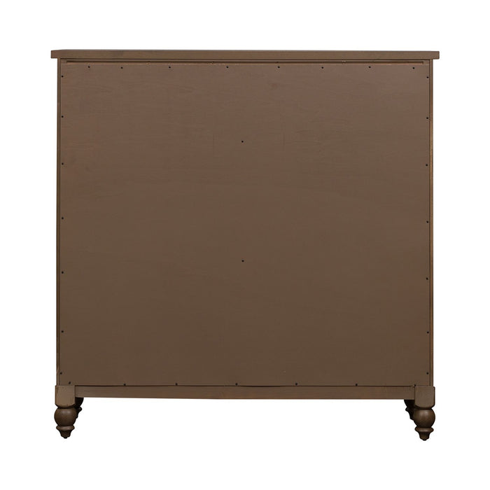 Americana Farmhouse 12 Drawer Chesser in Dusty Taupe and Black - homePLUS (Binghamton, NY)