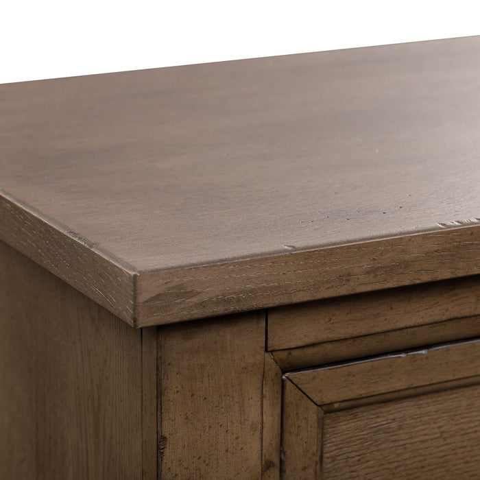 Americana Farmhouse 12 Drawer Chesser in Dusty Taupe and Black - homePLUS (Binghamton, NY)