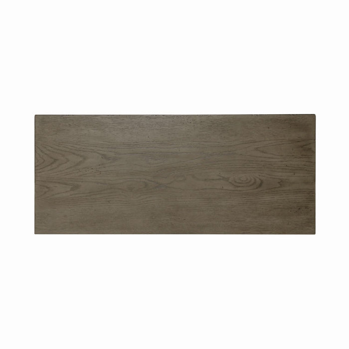 Americana Farmhouse 5 Drawer Chest in Dusty Taupe and Black - homePLUS (Binghamton, NY)