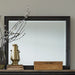 Americana Farmhouse Landscape Mirror in Black image