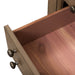 Americana Farmhouse 6 Drawer Bedside Chest in Dusty Taupe and Black - homePLUS (Binghamton, NY)