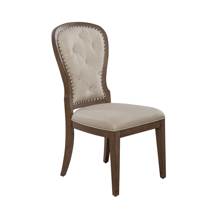 Americana Farmhouse Optional 5 Piece Pedestal Table Set - homePLUS (Binghamton, NY)